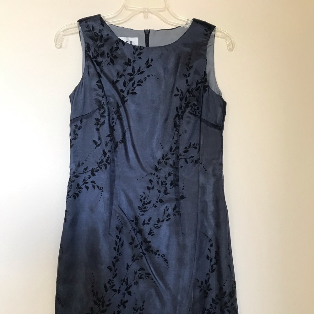 YL Dress with Floral Appliqués